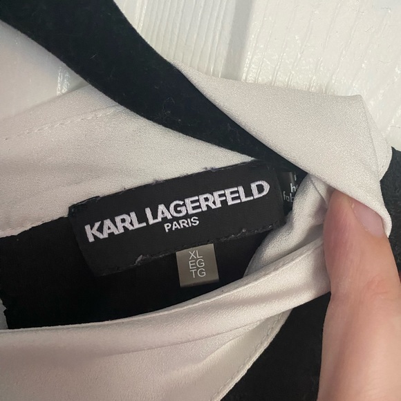 Karl Largerfeld Paris Lace Top - Picture 3 of 5